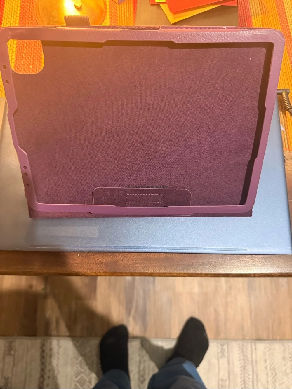 Apple iPad Air 4 & 5 Leather Tablet Folio Case - Purple